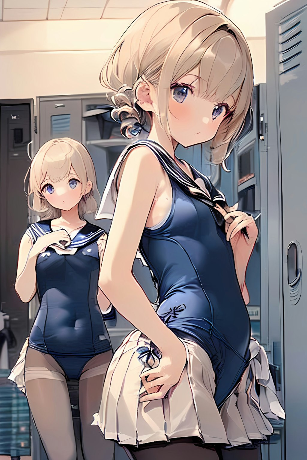 セーラー服スクール水着