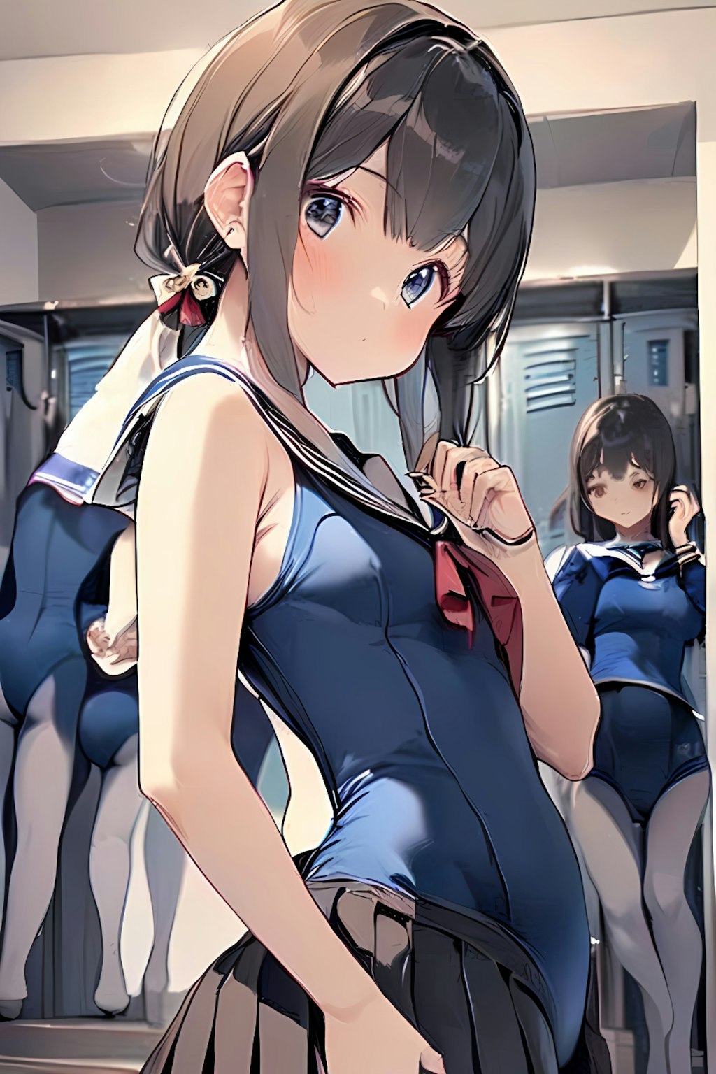 セーラー服スクール水着