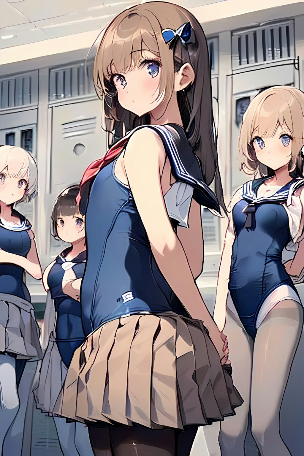 セーラー服スクール水着