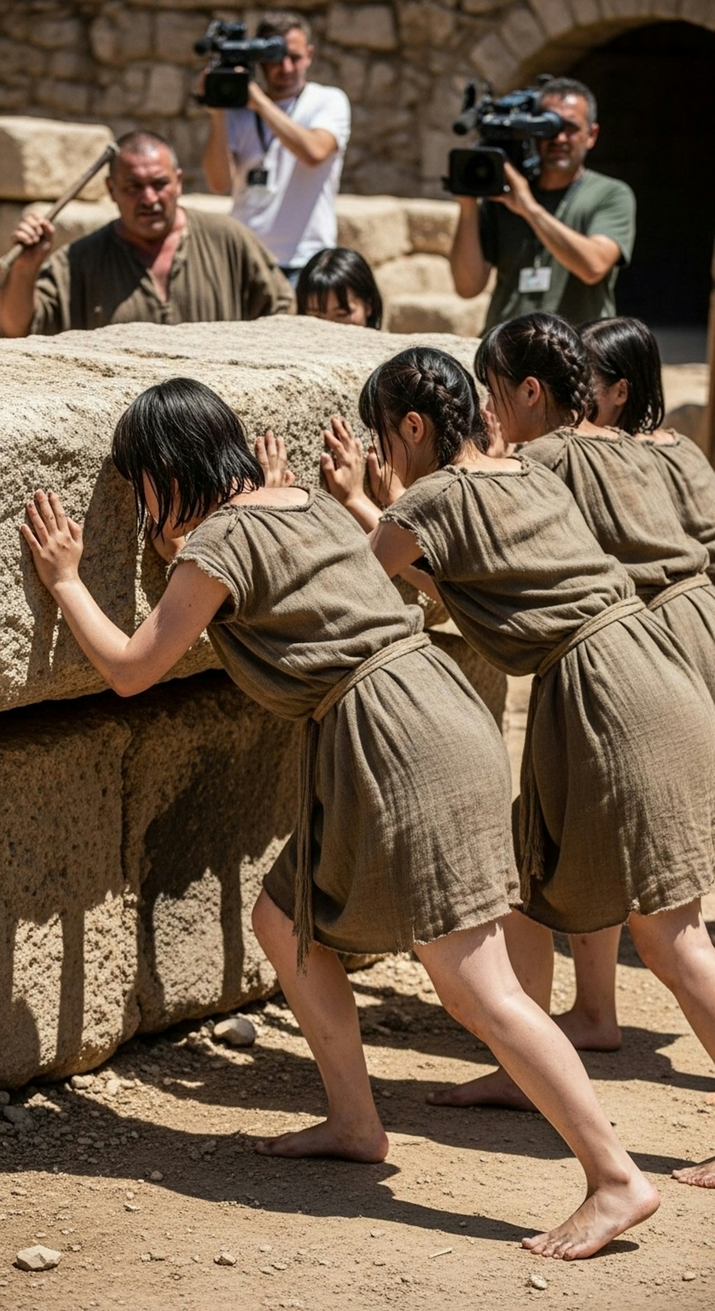 古代ローマ映画の奴隷少女エキストラ１