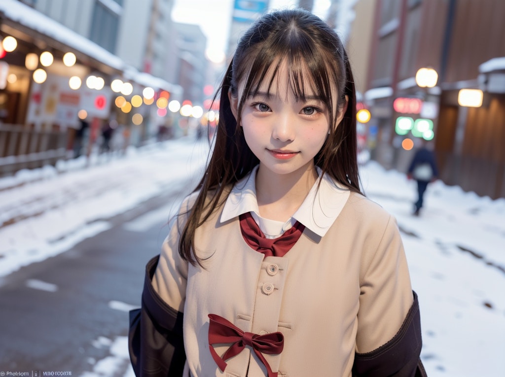 JKポートレート（雪）