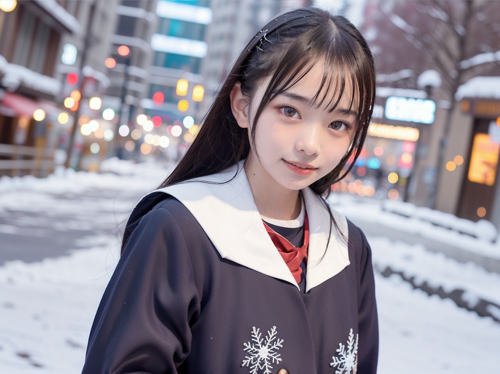 JKポートレート（雪）