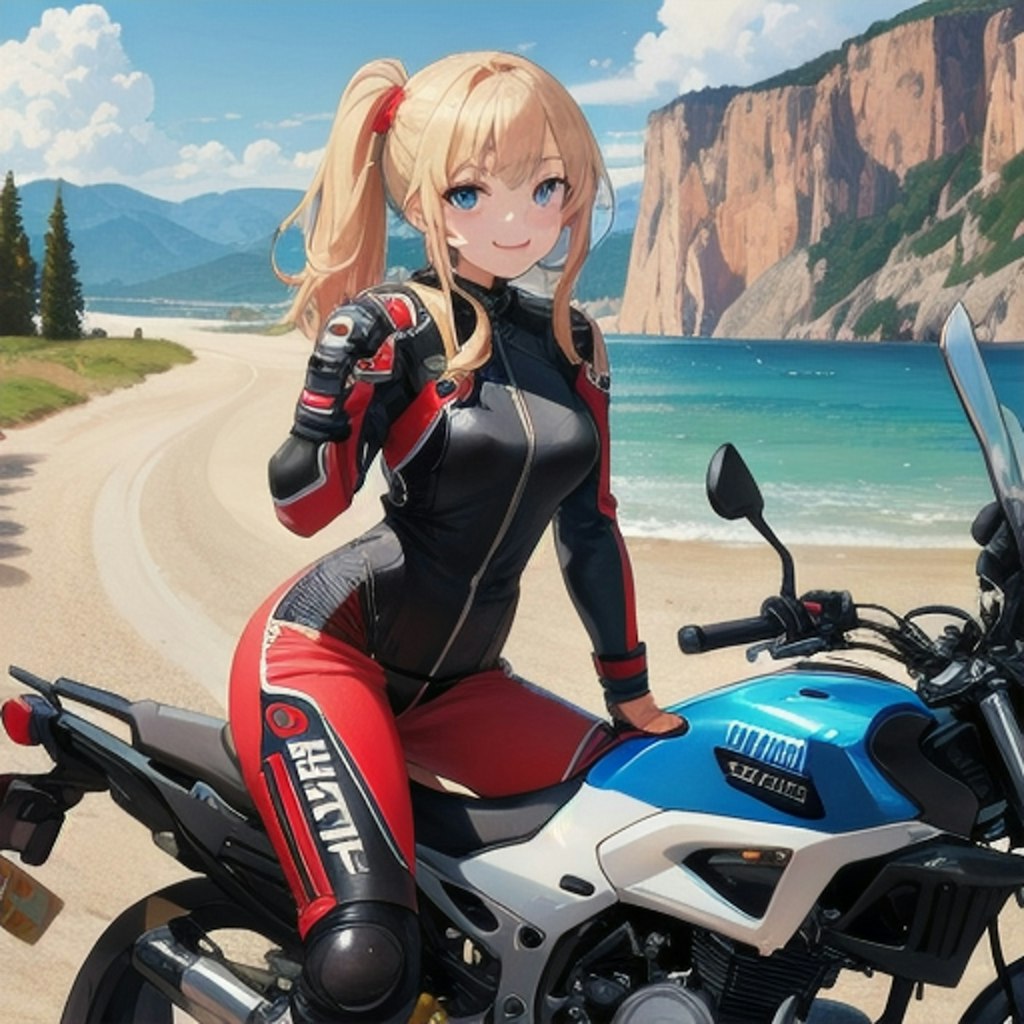 女バイクレーサー