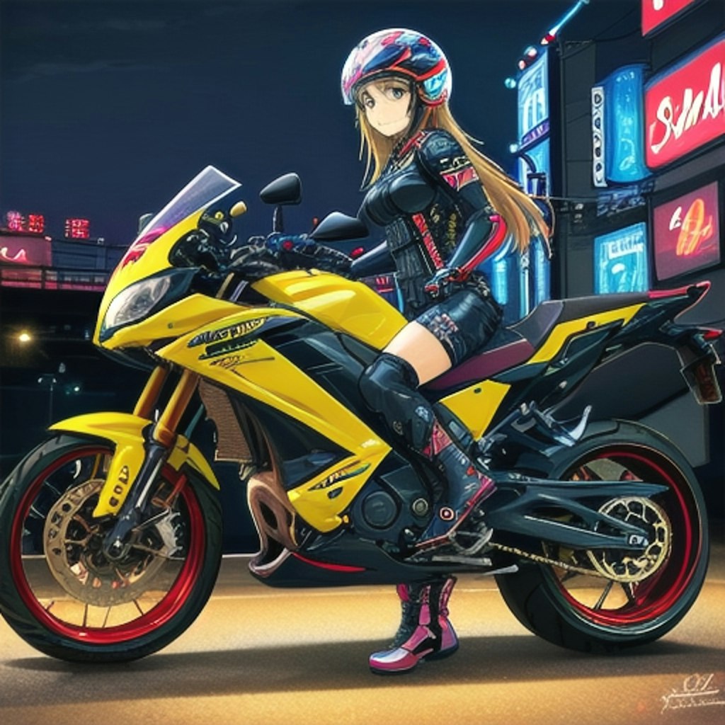 女バイクレーサー