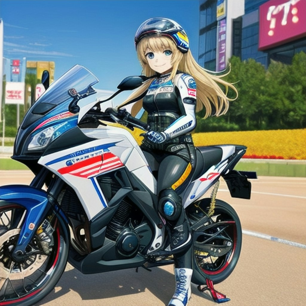 女バイクレーサー