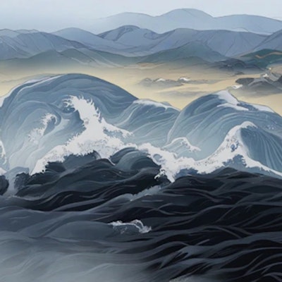 津波の浮世絵
