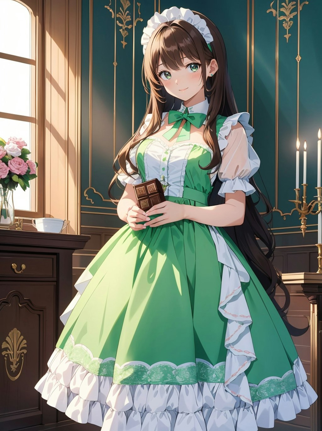 メイドさんとチョコ