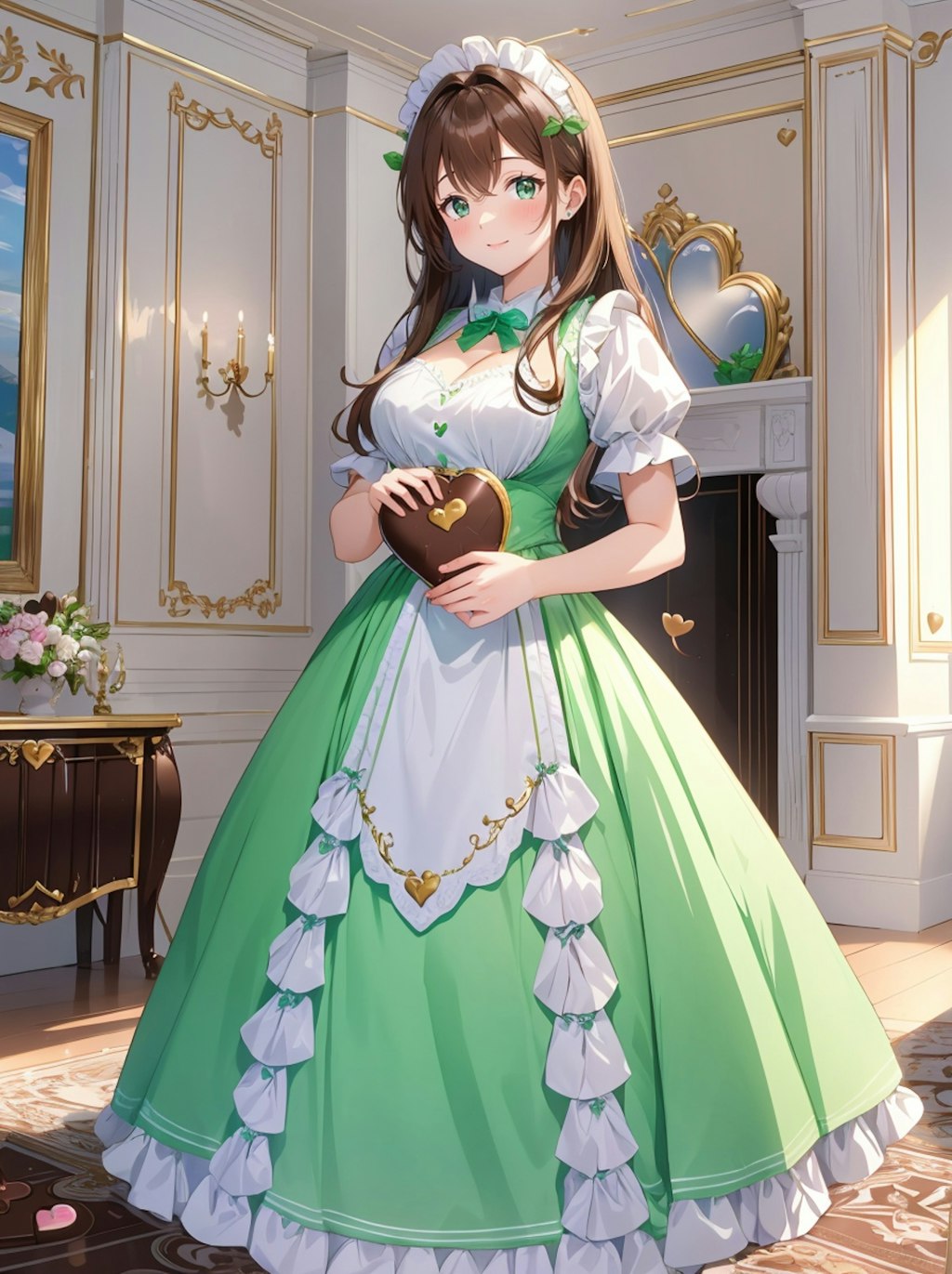 メイドさんとチョコ