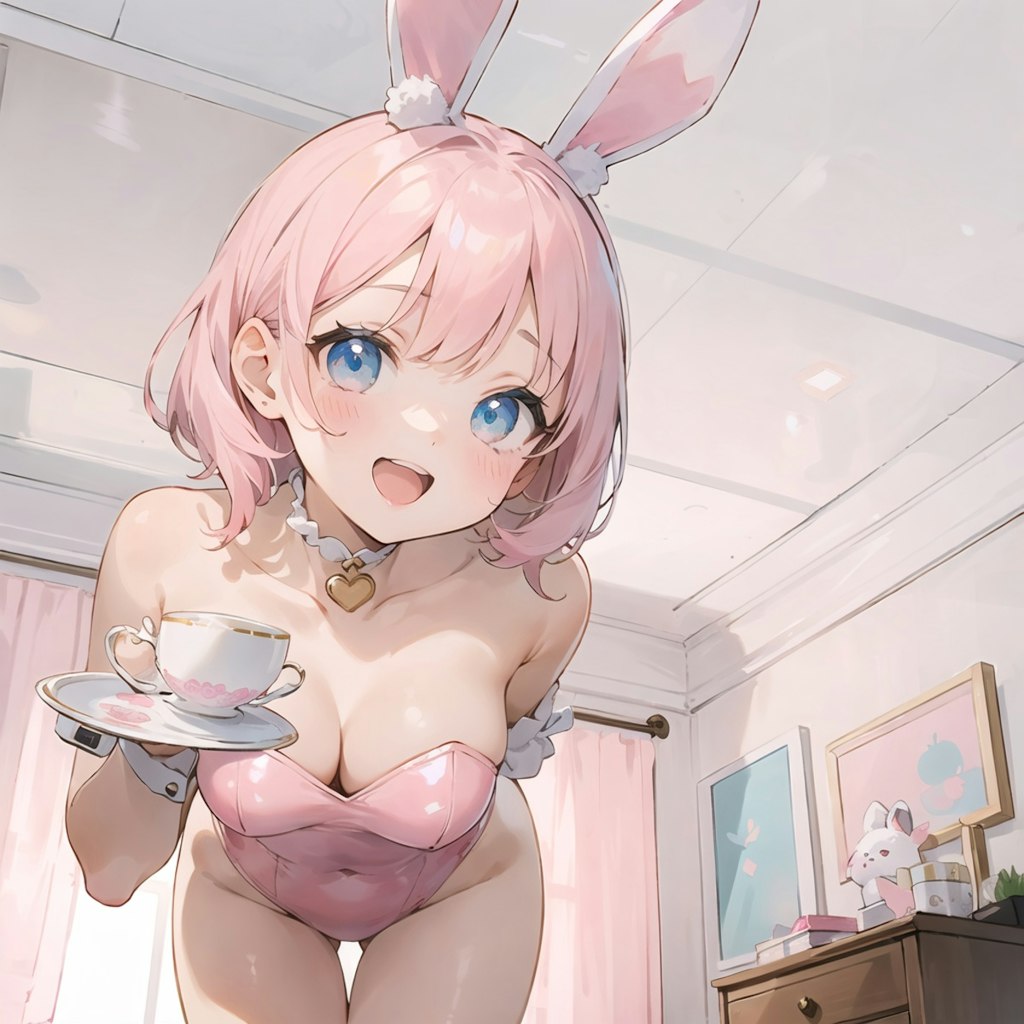 バニーコス喫茶でバイト🐰