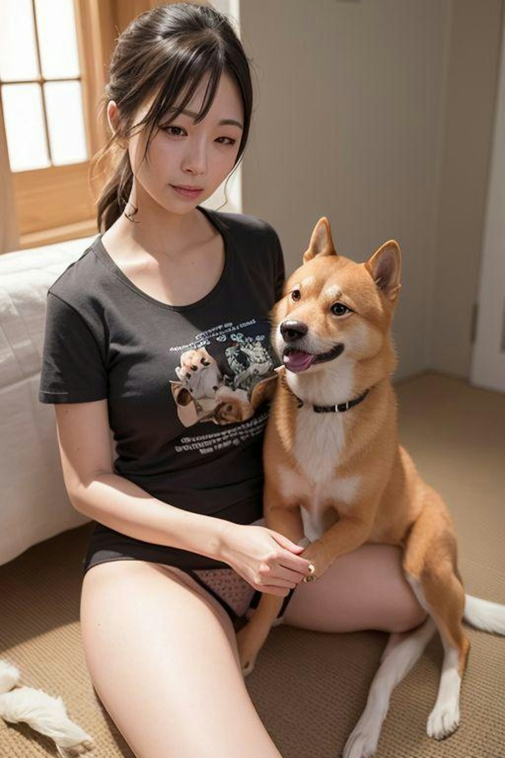 犬と奥さん