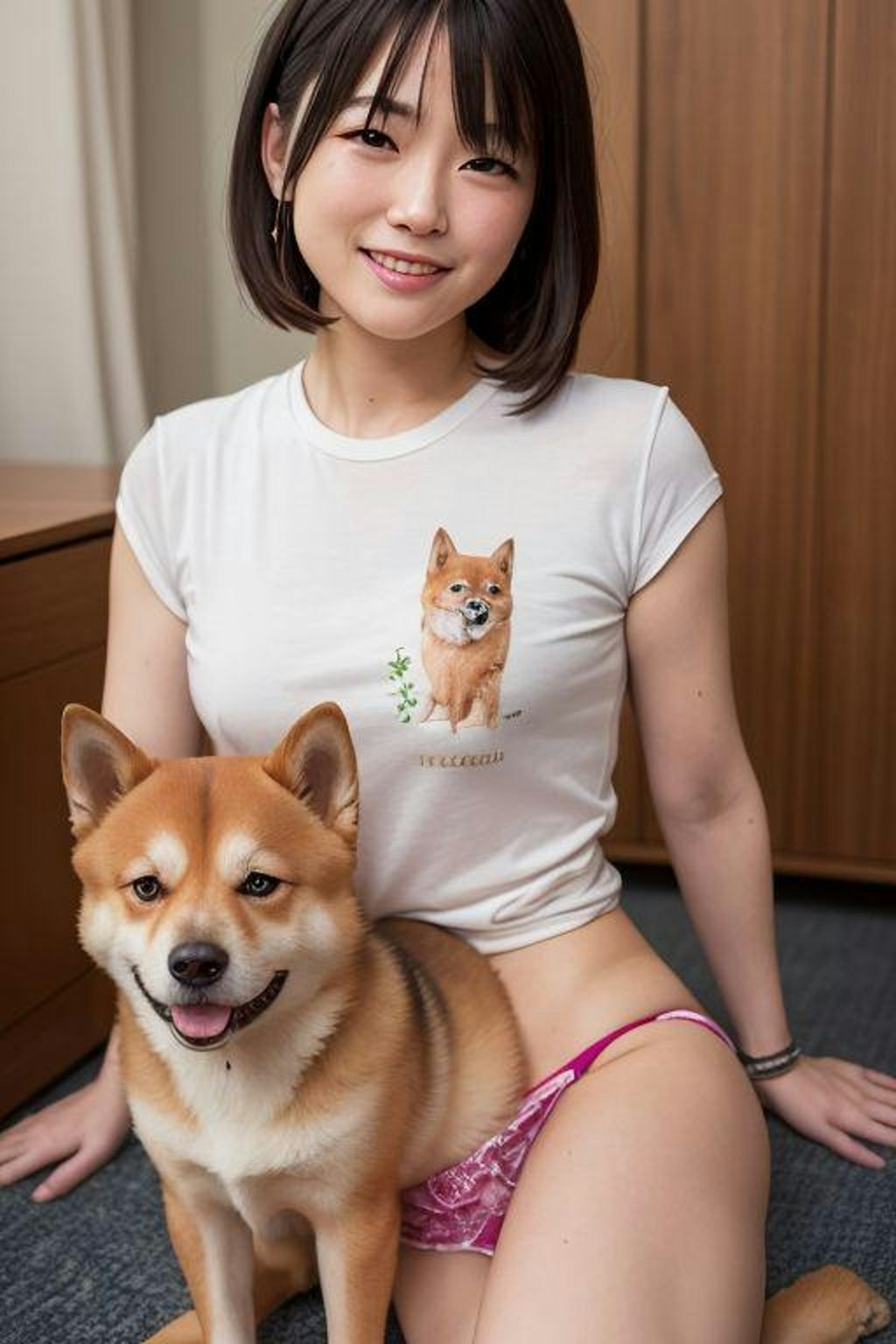 犬と奥さん