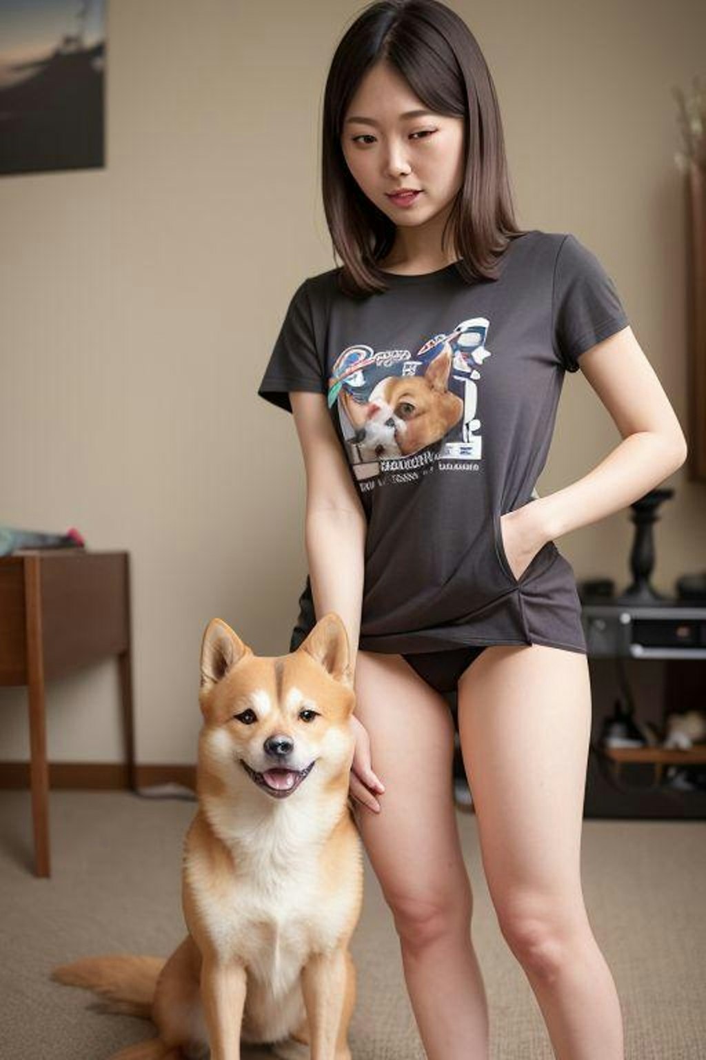 犬と奥さん