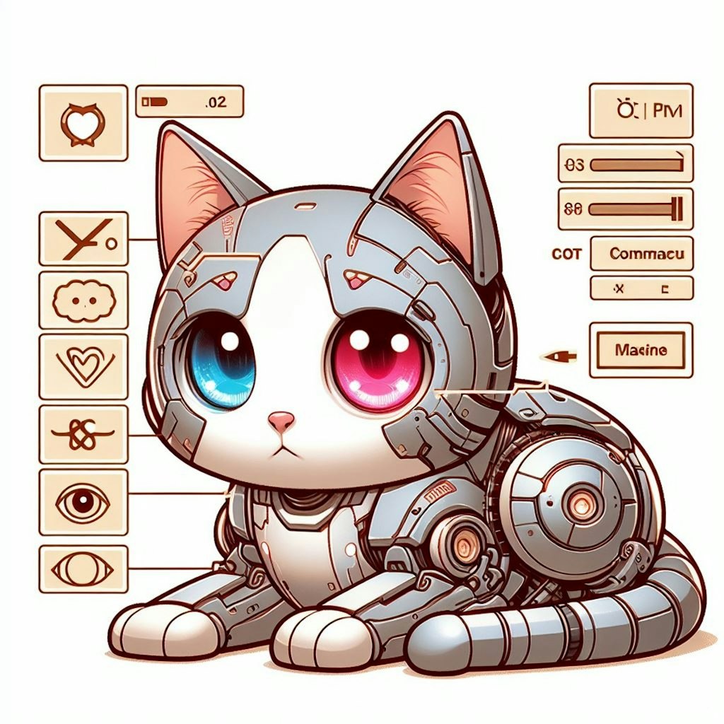 猫型ロボット　設定画