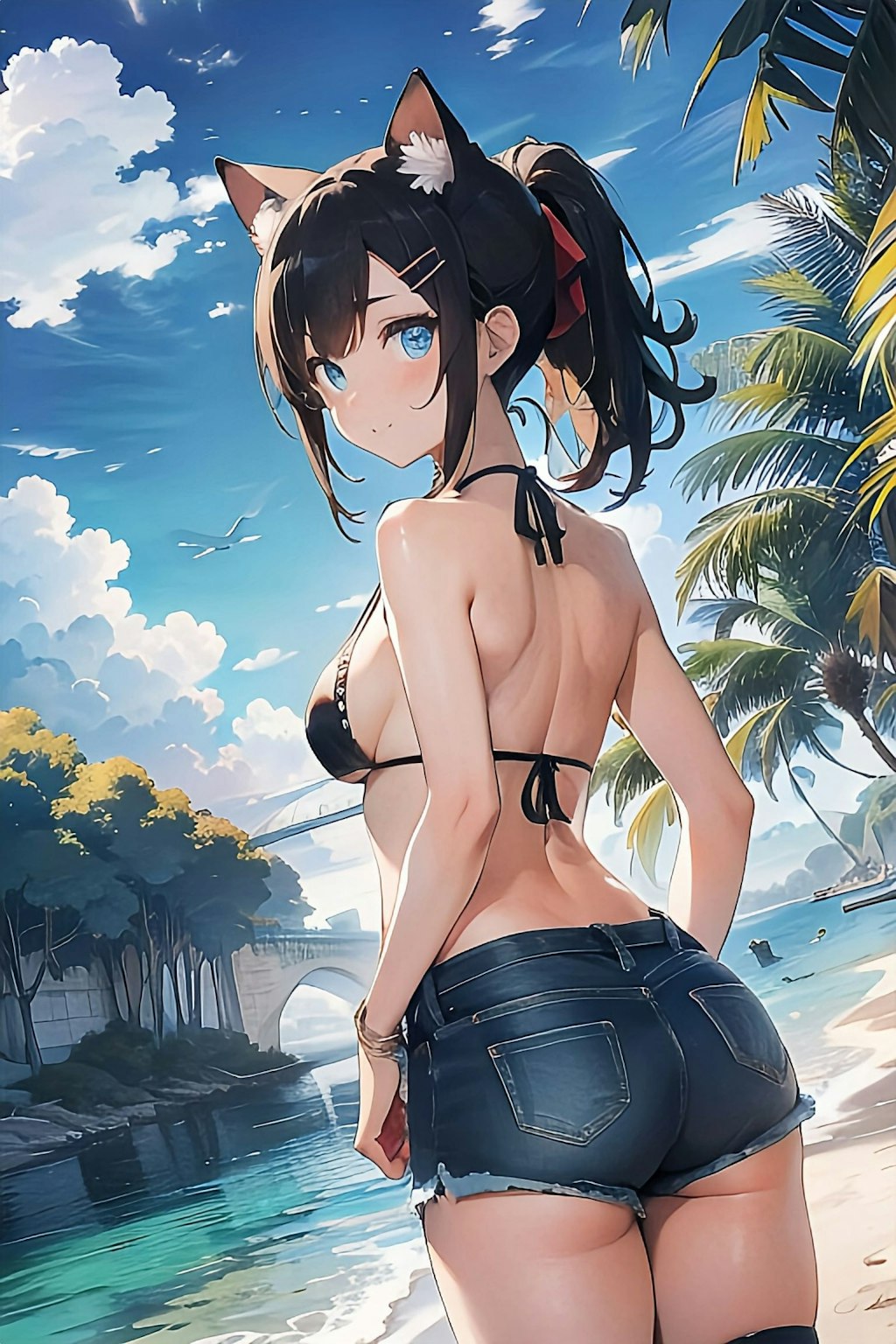 Strolling along the beach