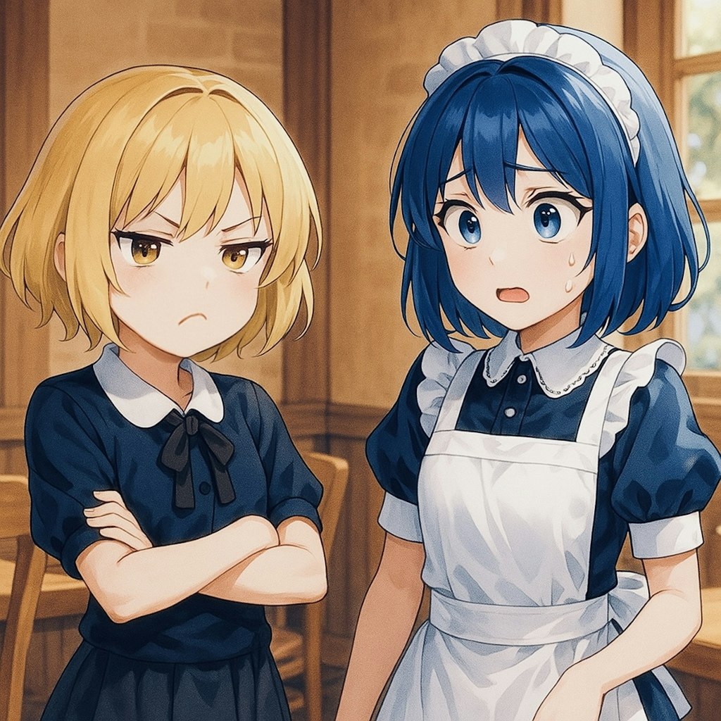 同人サークルぶるずあいのマスコットキャラクターあいちゃんと
