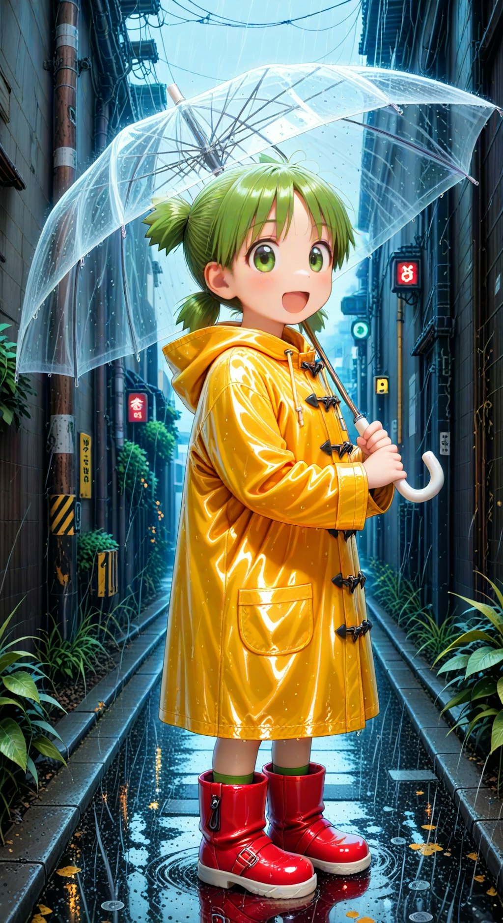 雨だ
