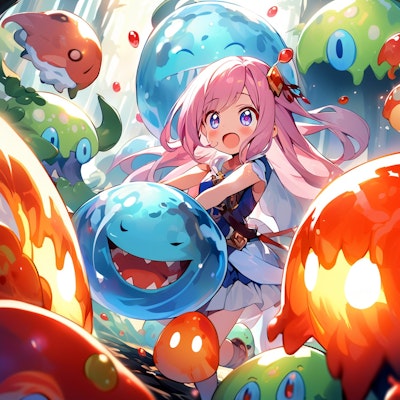 The Love of Slimes and Another World Tale | の人気AIイラスト・グラビア