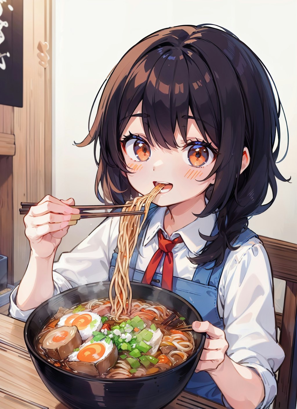 ラーメンすすりチャレンジ