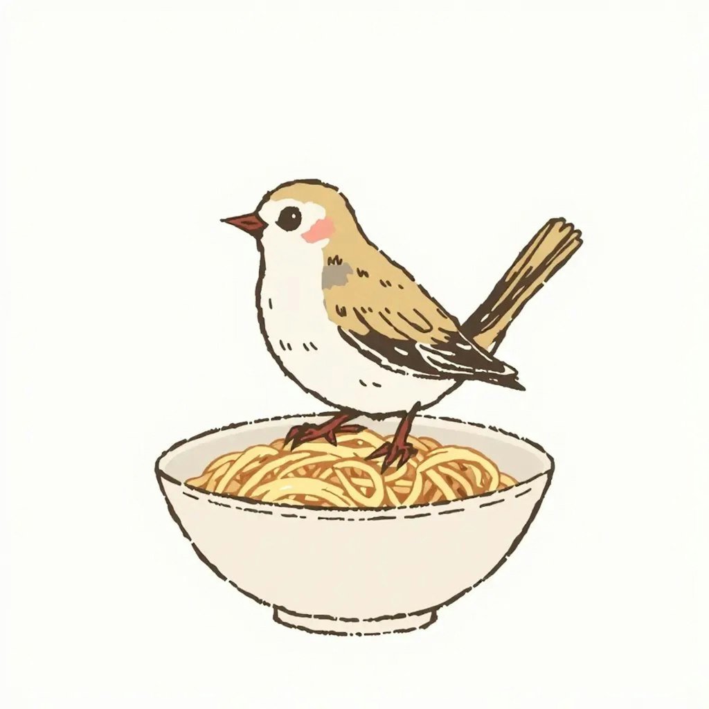 〇ン〇ン〇ン on the 〇ん〇ん〇ん→ちゅん×3 on the 担々麺