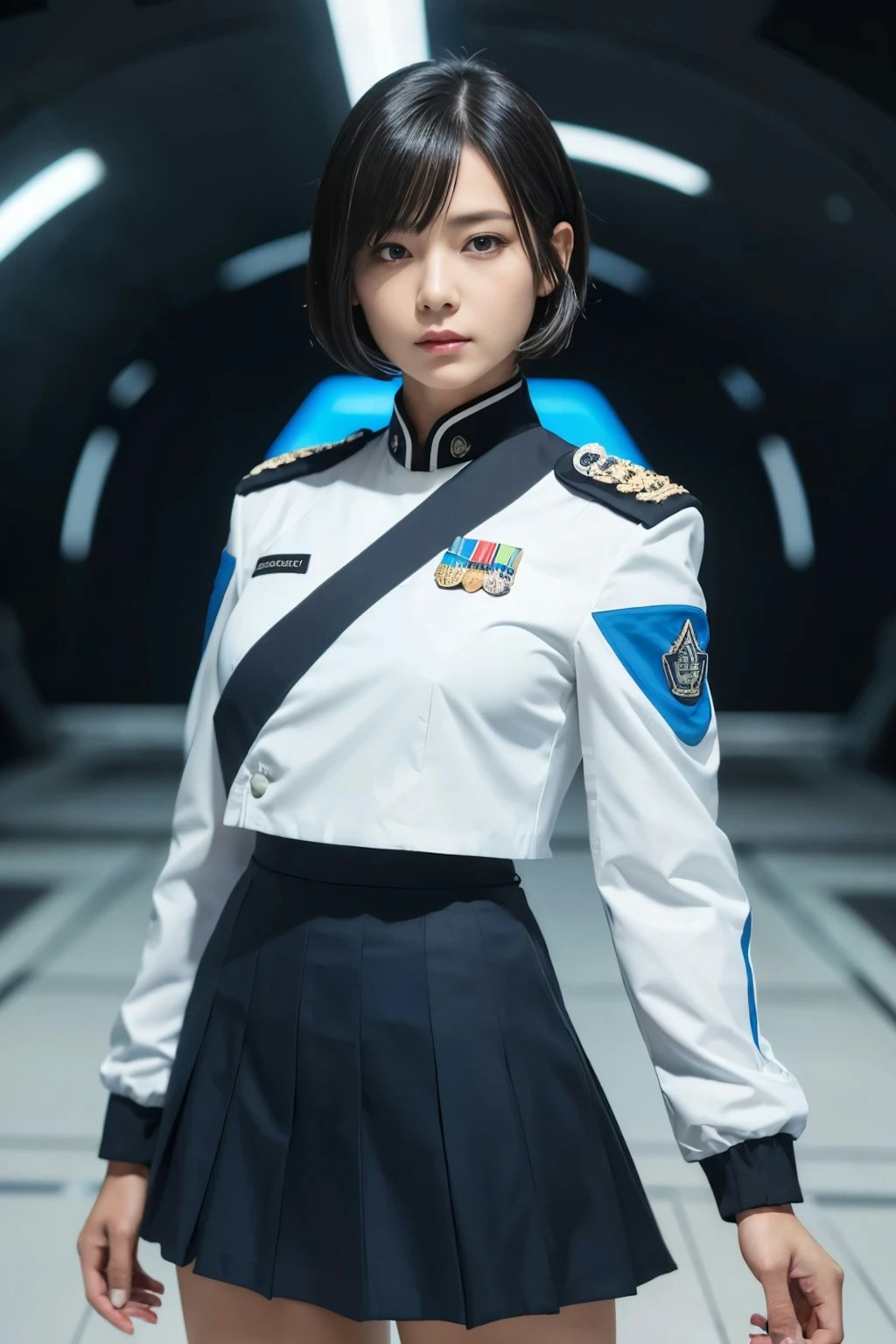 エリート軍服美女