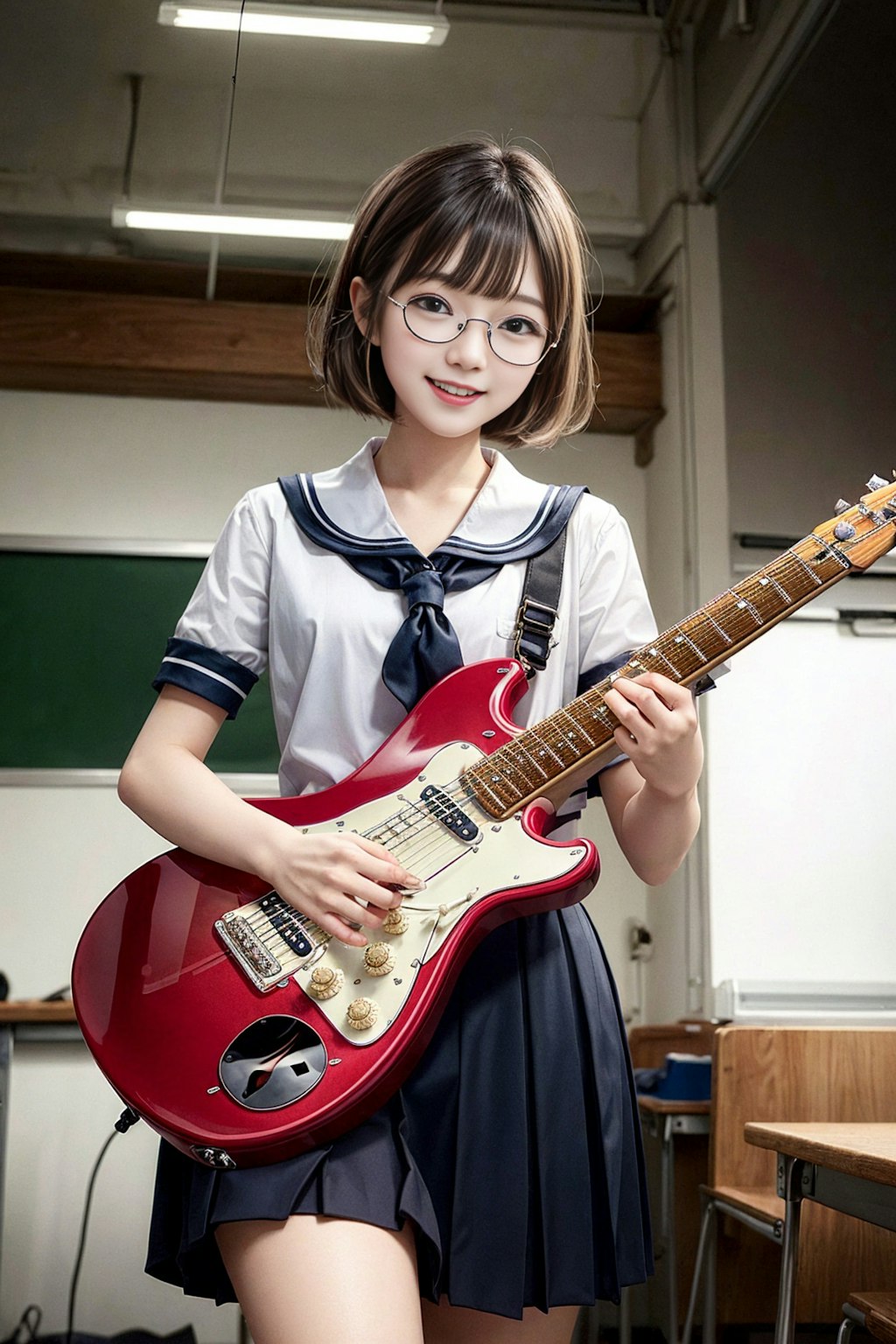 ギターを弾く女の子#2