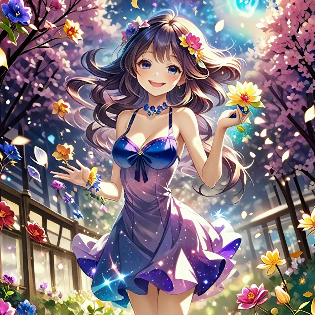 紫色の花娘ですよ🌸