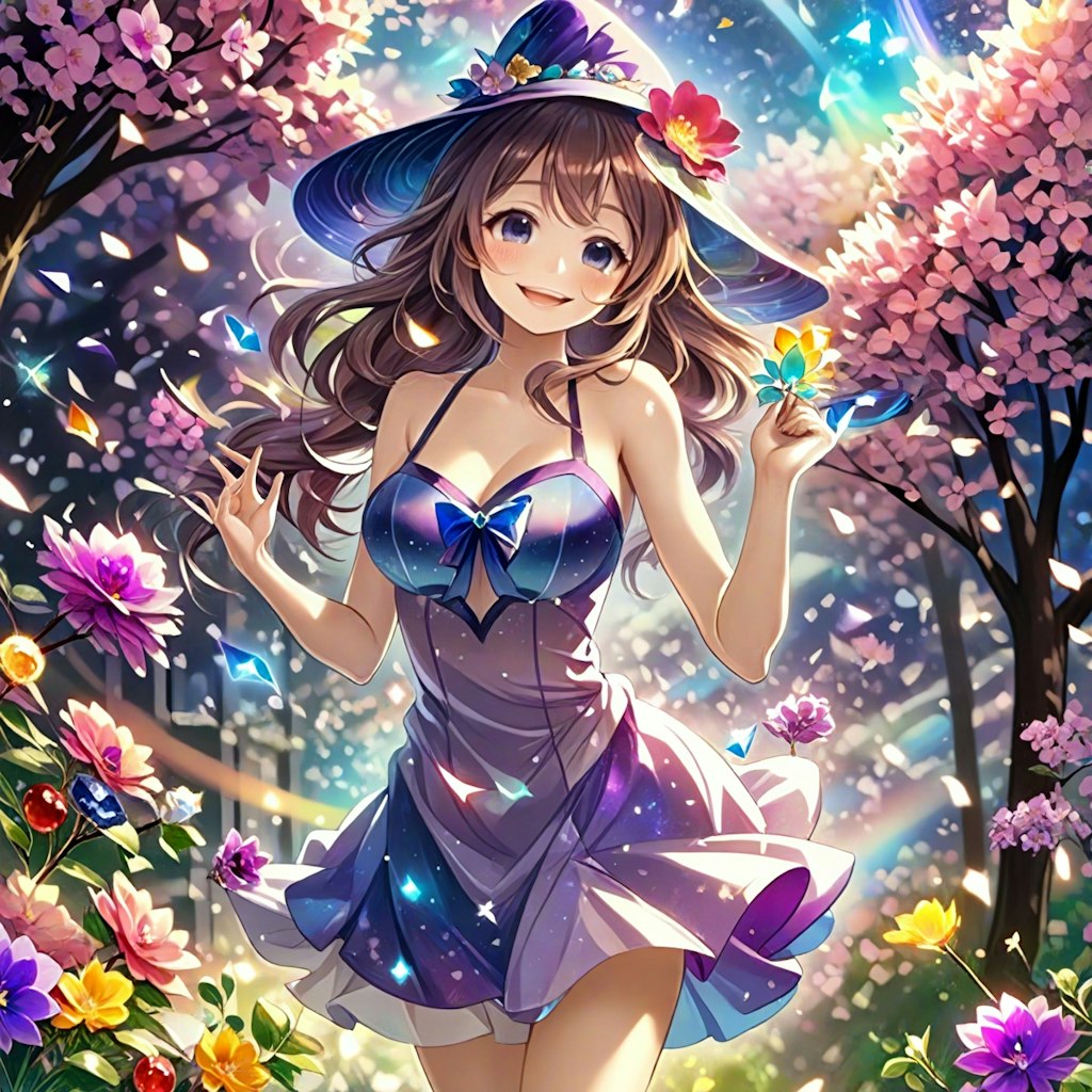 紫色の花娘ですよ🌸