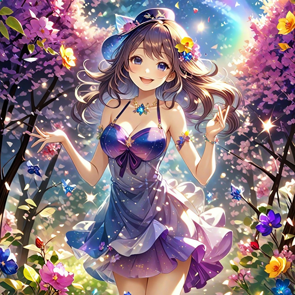 紫色の花娘ですよ🌸