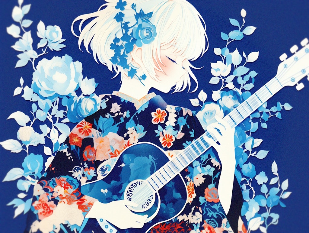 blue guitar