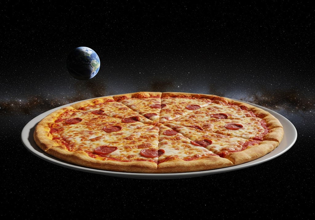 宇宙サイズのジャンボピザ