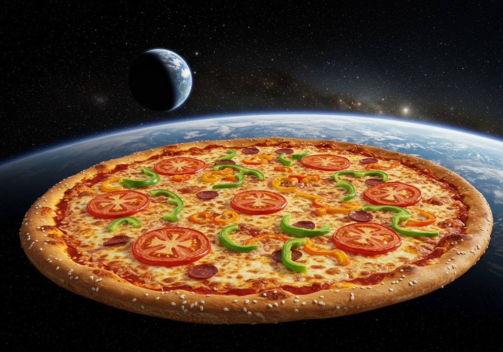 宇宙サイズのジャンボピザ