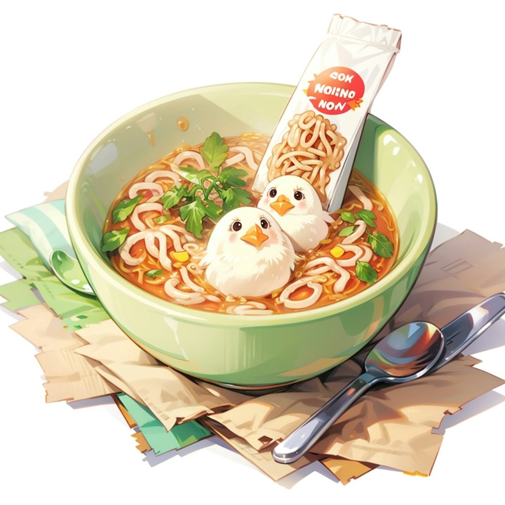 食べないで。（チキ〇ラーメン失敗）