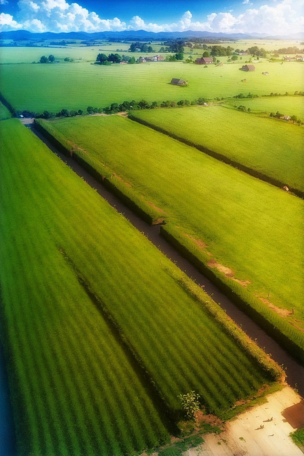 レスランドの田園風景