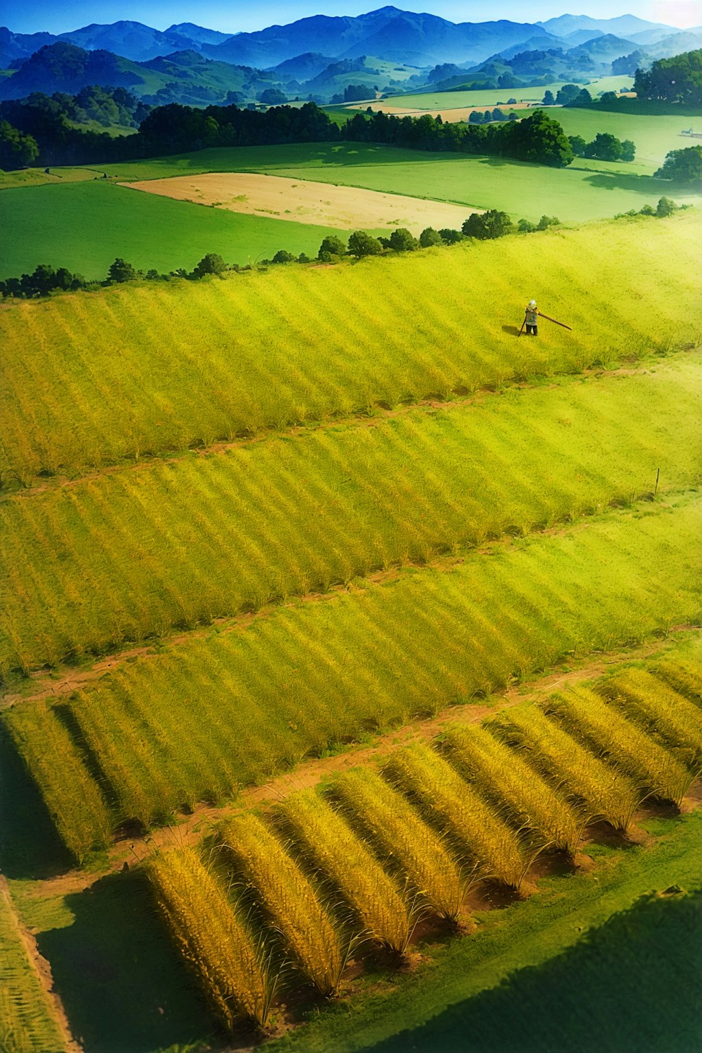 レスランドの田園風景