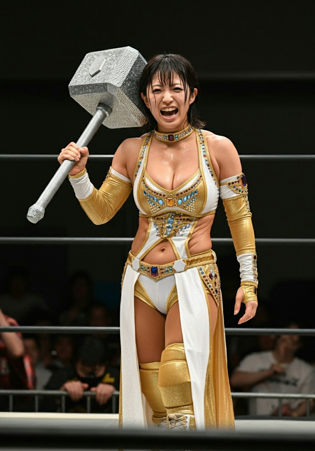 女子プロレスラー、ハンマー