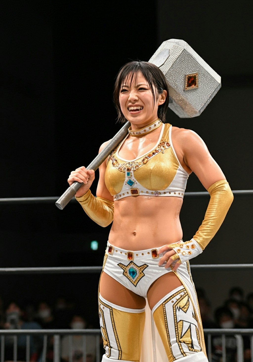 女子プロレスラー、ハンマー