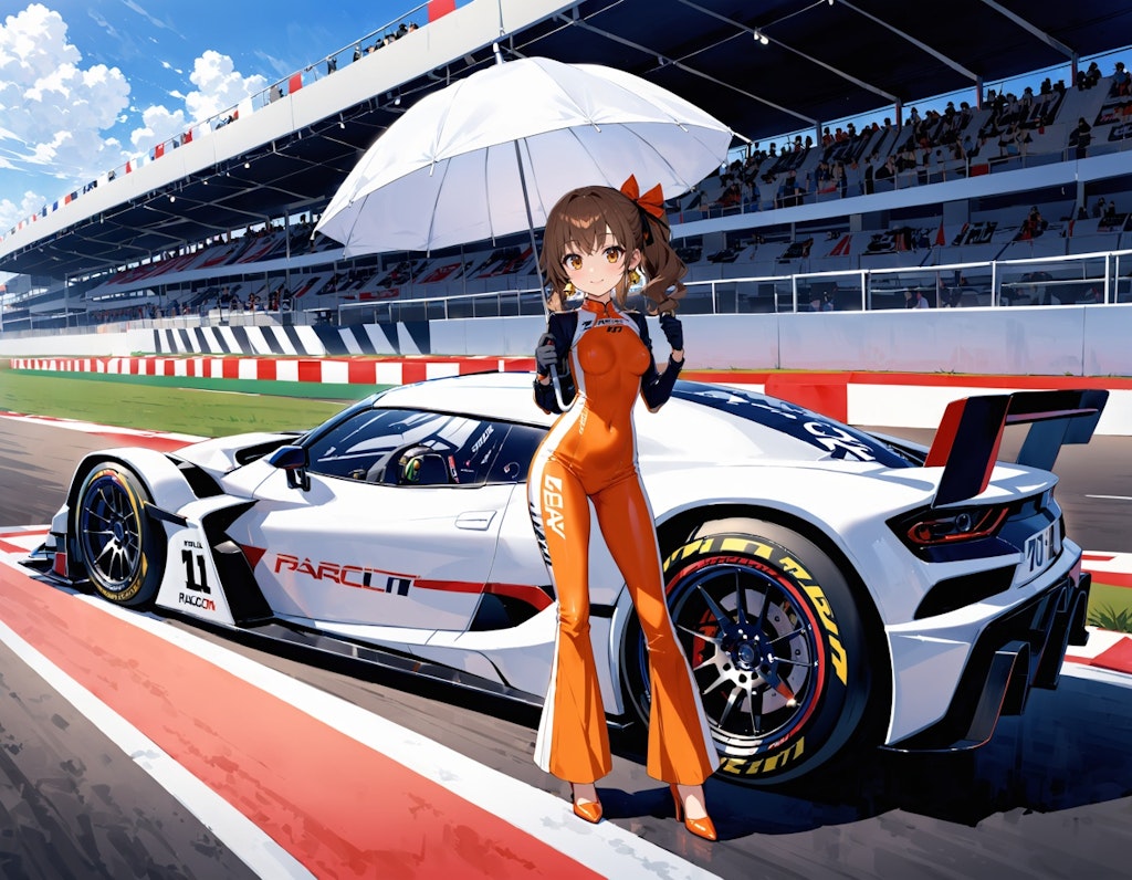 レースクイーンの少女2