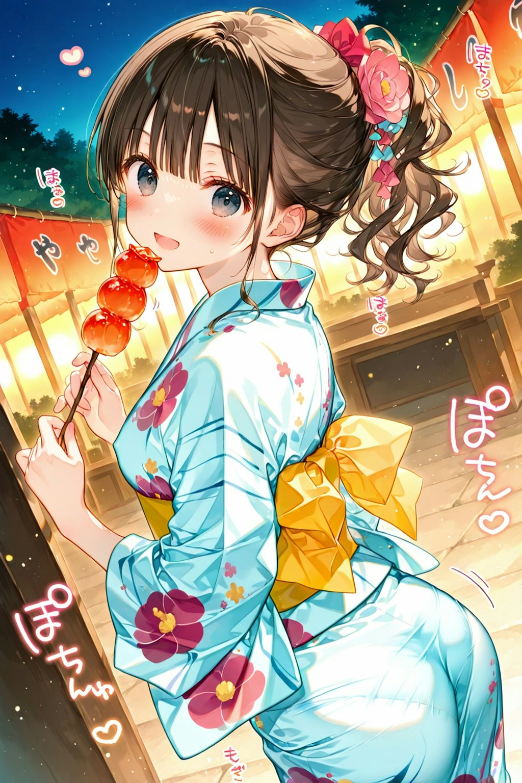 お祭りは買い食いが楽しいです♪by藍乃雫