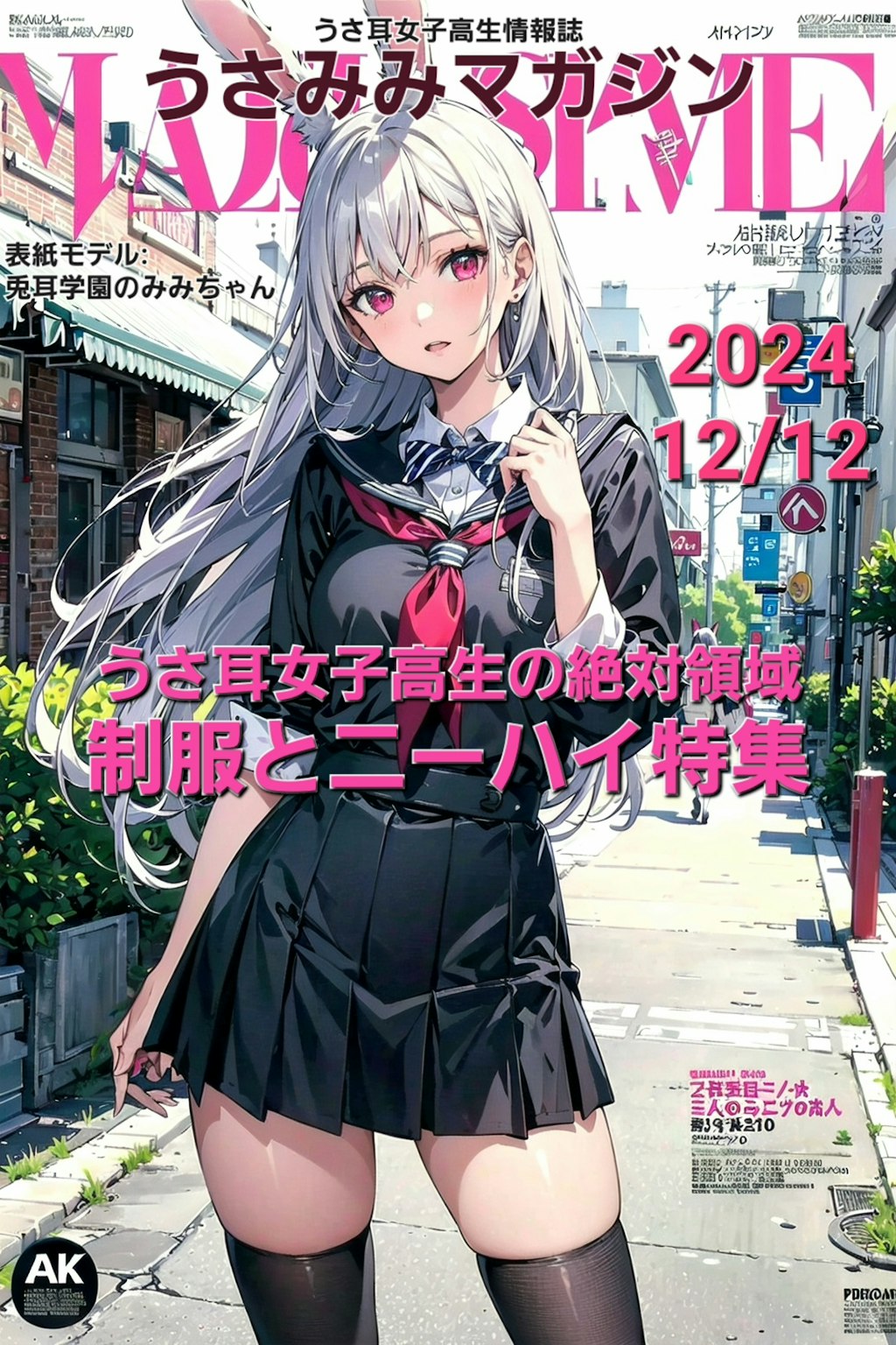 うさ耳女子高生情報誌「うさみみマガジン」🐰