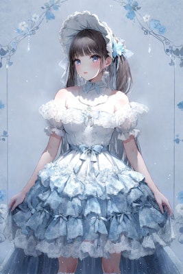 凍った花のドレス