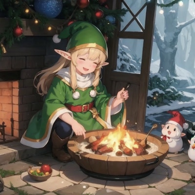 Elf preparing a meal 5