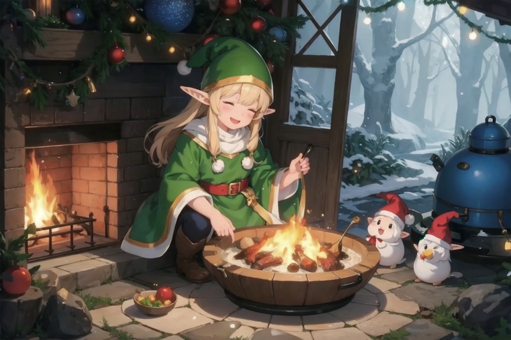 Elf preparing a meal 5