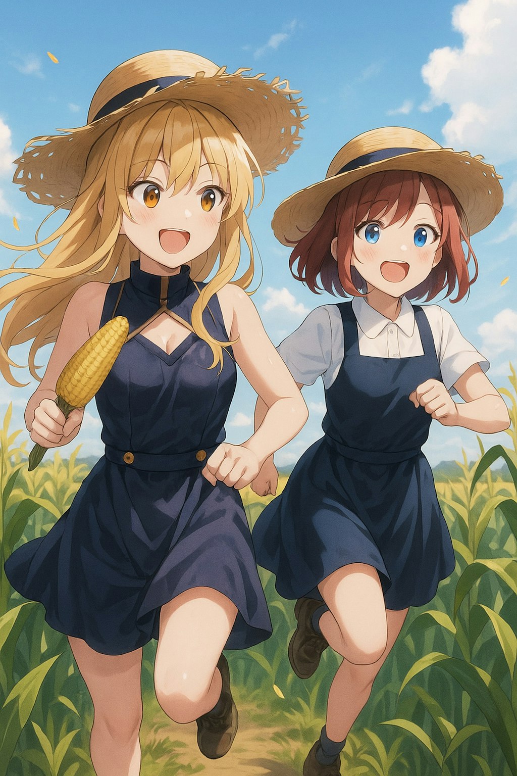 とうもろこし畑だべ〜