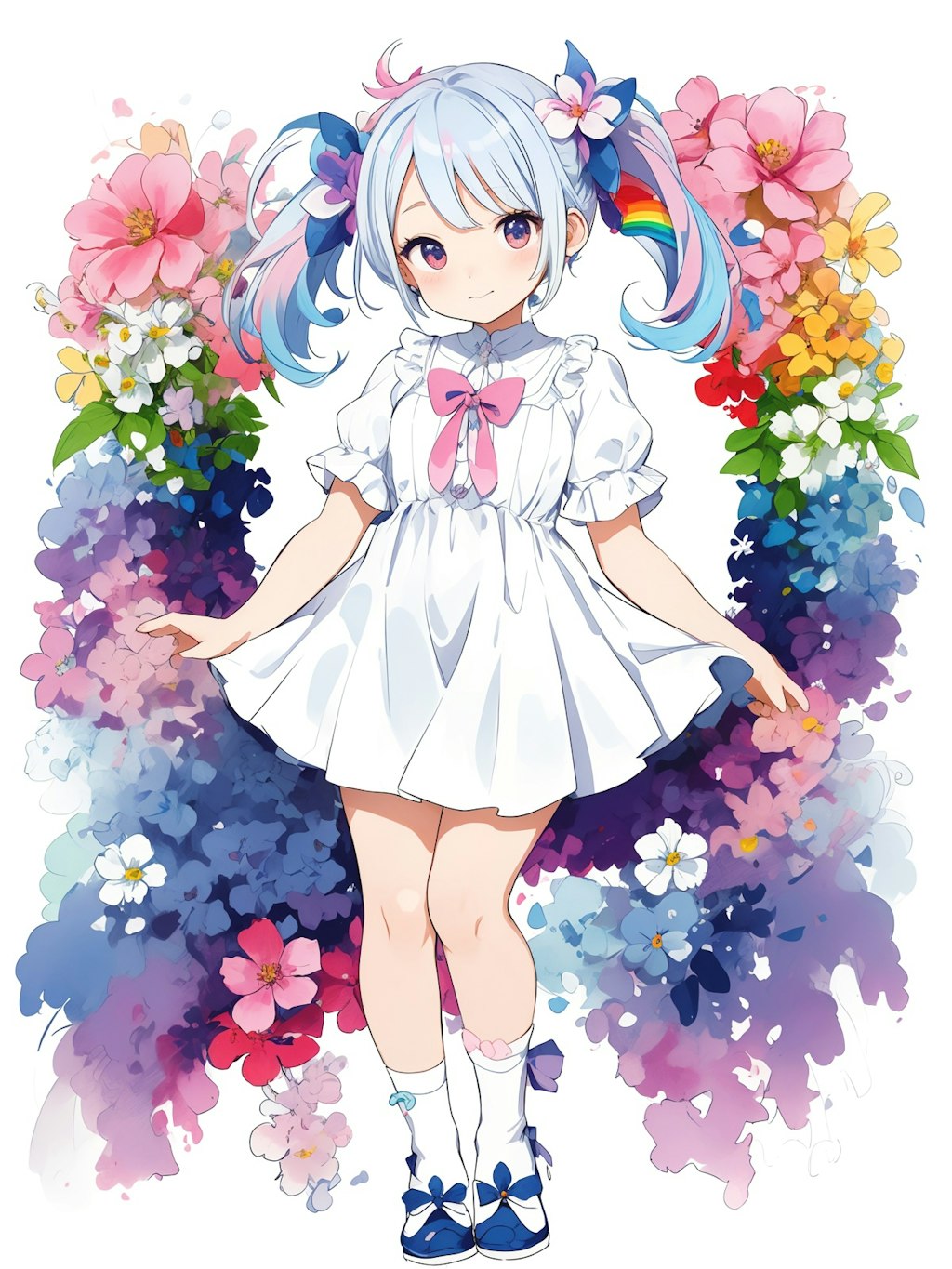 rainbow girl