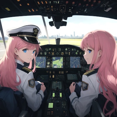 ｢良い空の旅を!｣(by Chichi-Pui Airlines)