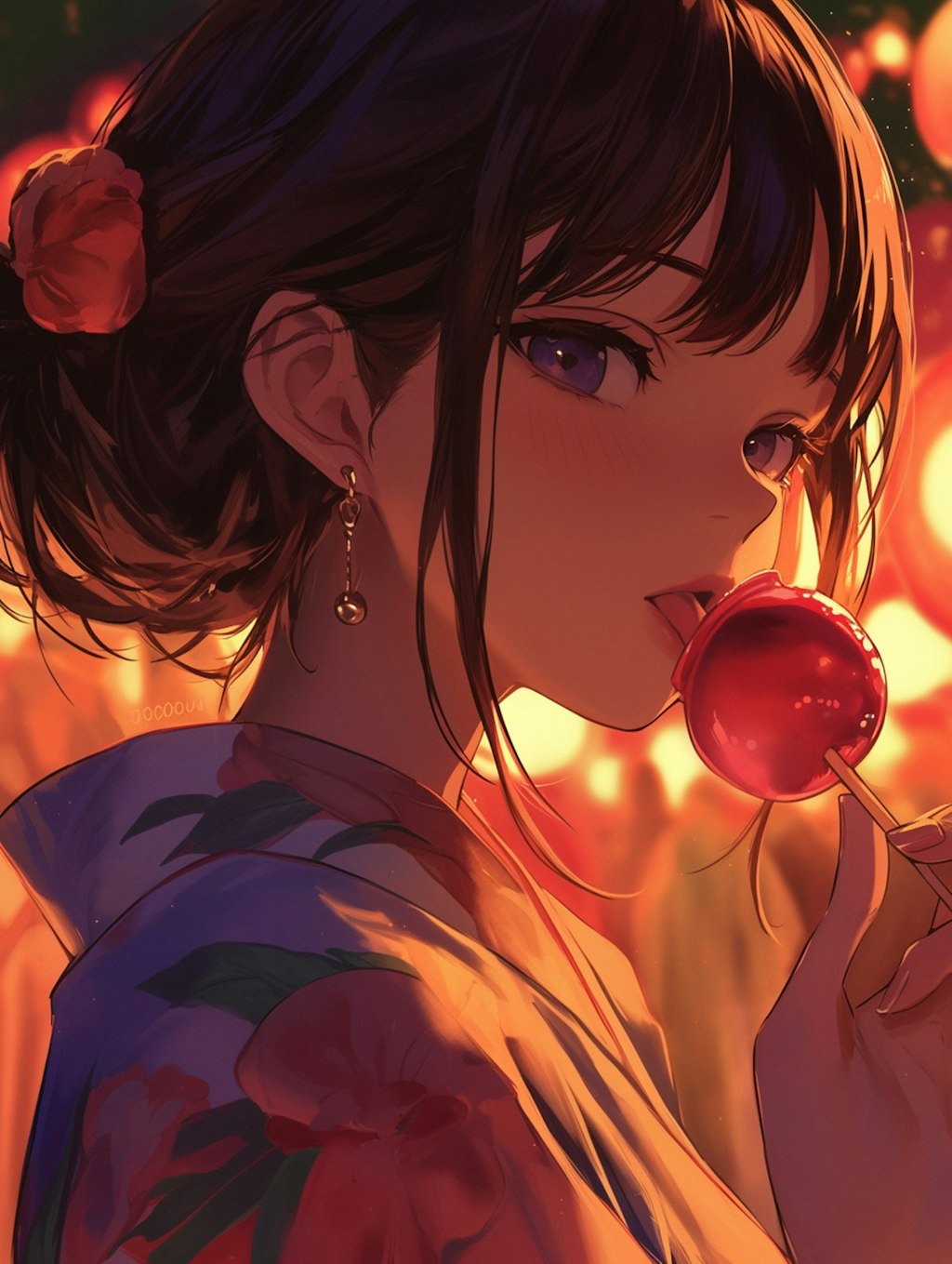 夏祭りと女の子