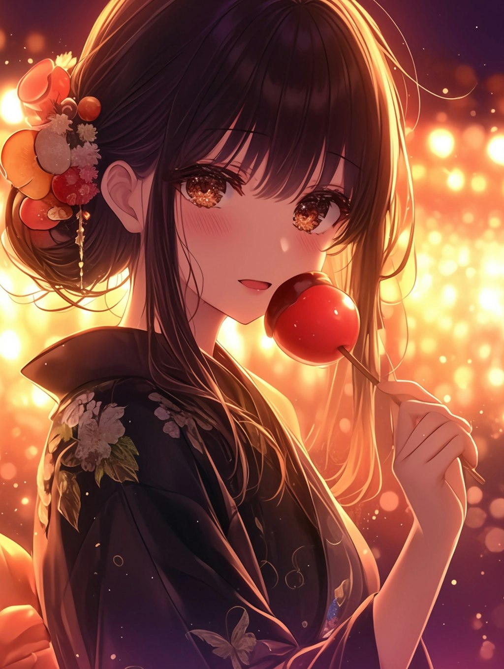 夏祭りと女の子