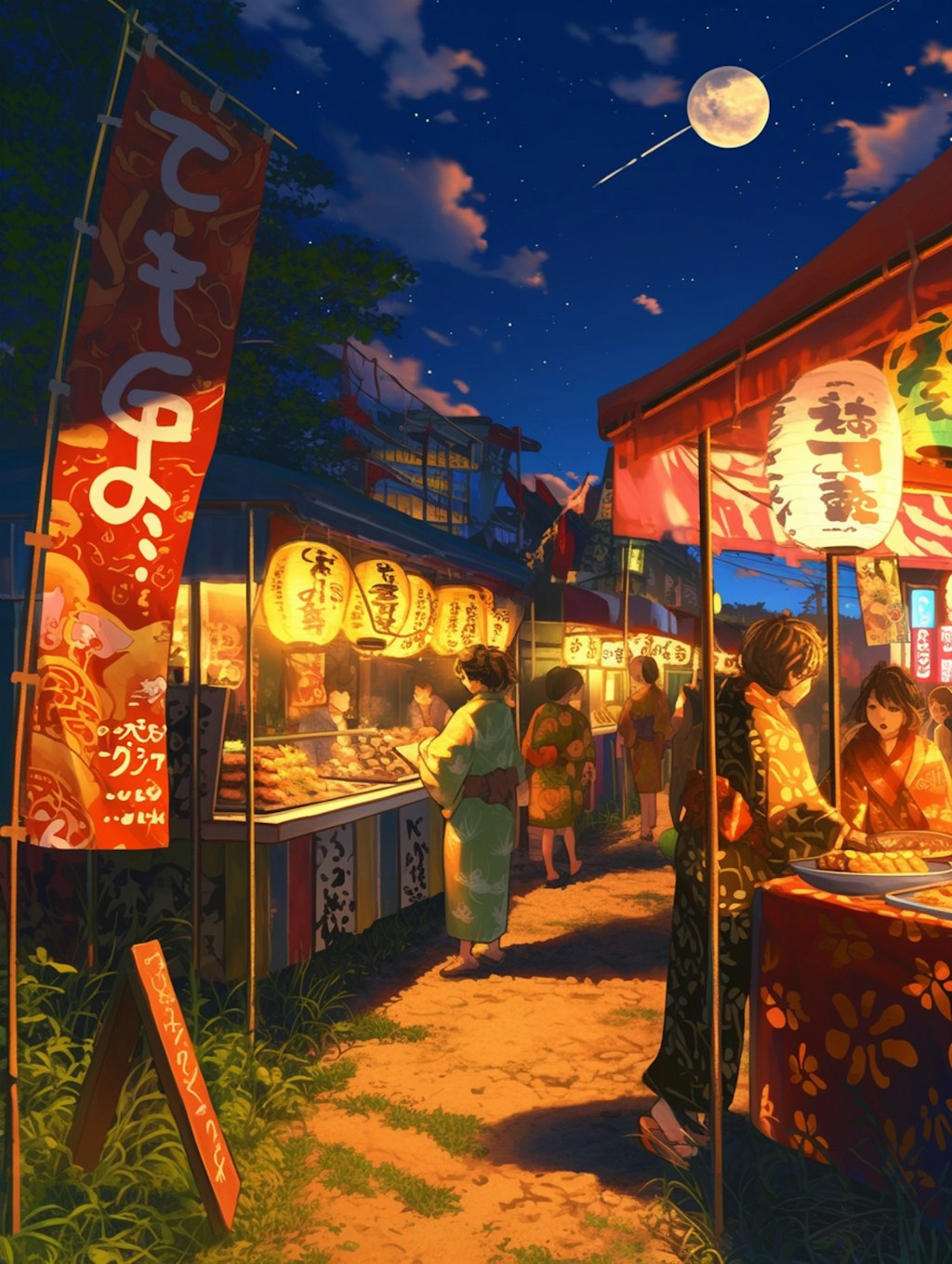 夏祭りと女の子
