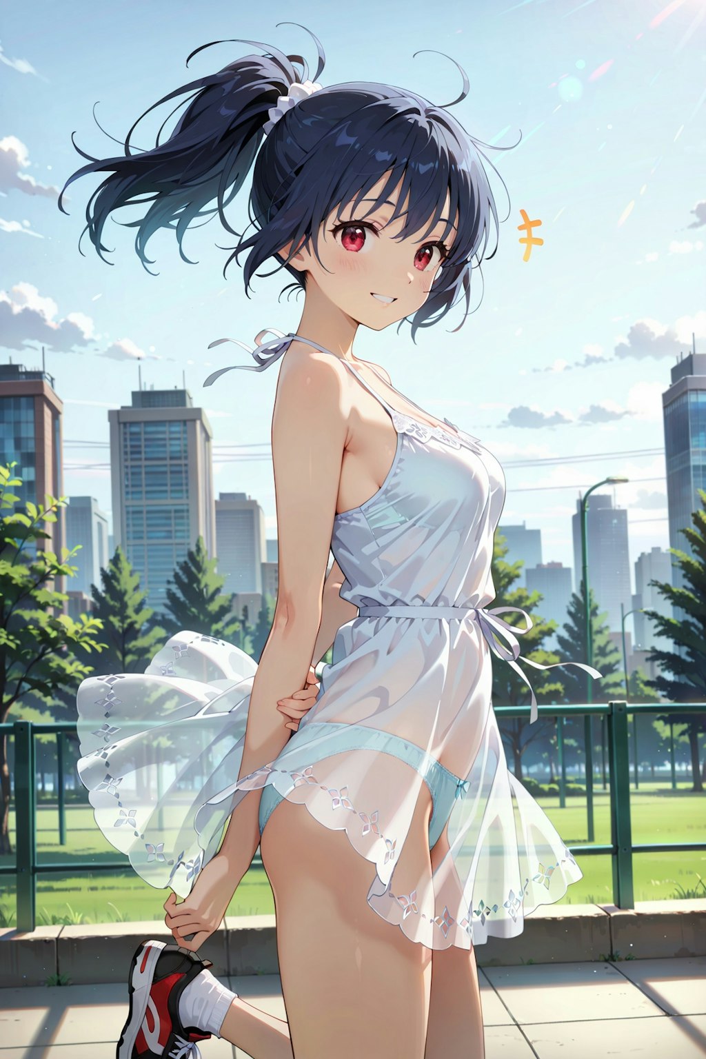 公園でちょっとHな撮影会 朝陽冴 Y621