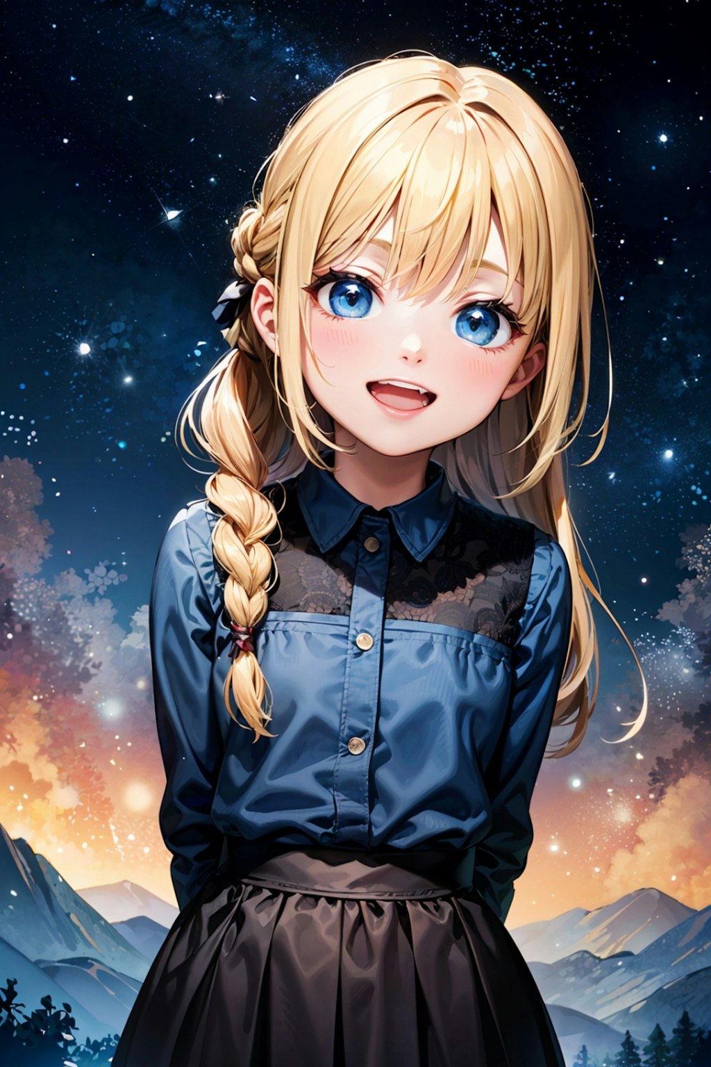 星空女の子（５枚）